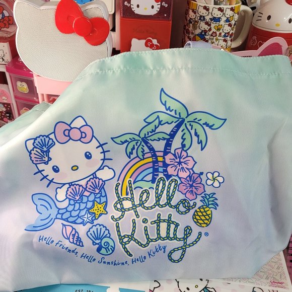 *** SOLD *** Hello Kitty Mermaid Graphic Ombre Shopping Tote Bag - Picture 2 of 8